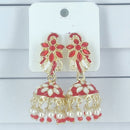 Corbeda Fashion Gold Plated Meenakari Jhumki Earrings