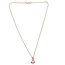 Urthn Heart shape Rose Gold-Plated Chain Pendant(Pack of 12)