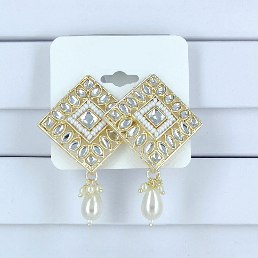 Corbeda Fashion Gold Plated Dangler Earrings