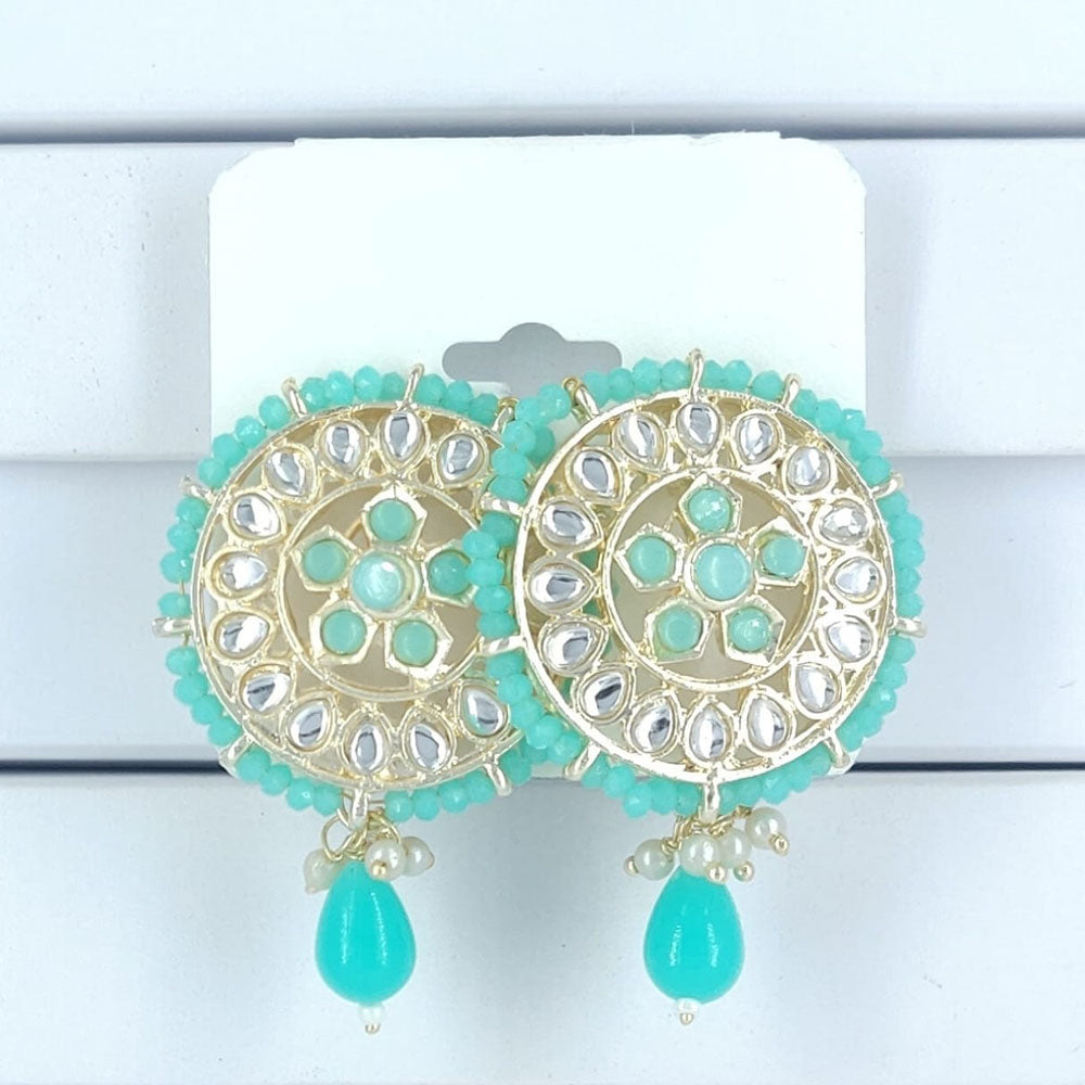 Corbeda Fashion Gold Plated Kundan Stone Dangler Earrings