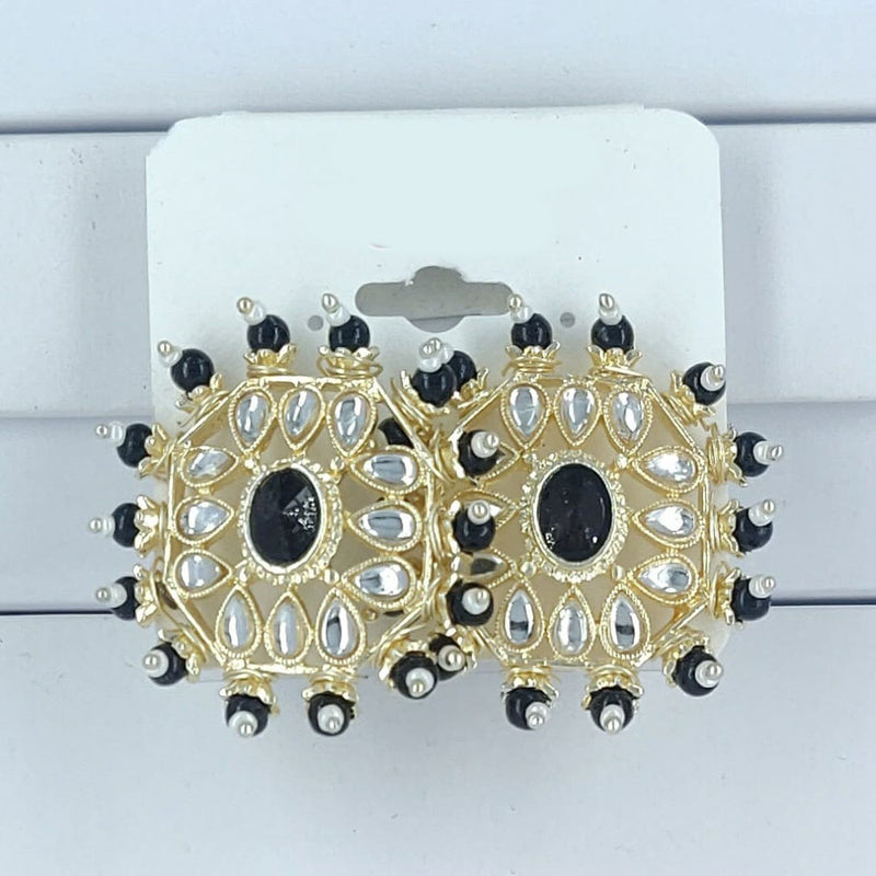 Corbeda Fashion Gold Plated Kundan Stone Stud Earrings