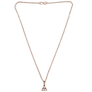 Urthn Elegant Rose Gold-Plated Chain Pendant Necklace(Pack of 12)