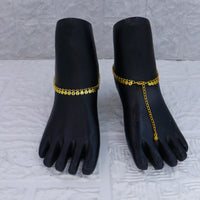 Mahavir Dye Gold Plated Traditional Payal \ Anklet  (Pack of 12)