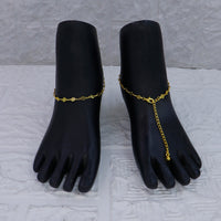 Mahavir Dye Gold Plated Traditional Payal \ Anklet  (Pack of 12)