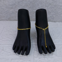 Mahavir Dye Gold Plated Traditional Payal \ Anklet  (Pack of 12)