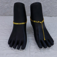 Mahavir Dye Gold Plated Traditional Payal \ Anklet  (Pack of 12)