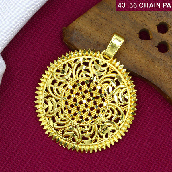 Mahavir Dye Gold Chain Pendant (30pc)