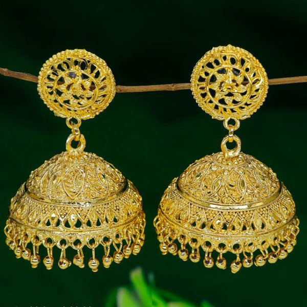 Mahavir  Gold Plated Jhumki Earrings