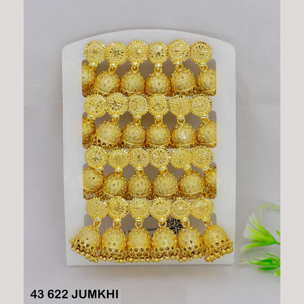 Mahavir  Gold Plated Jhumki Earrings