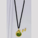 Mahavir Gold Plated Pearls Long Necklace Set