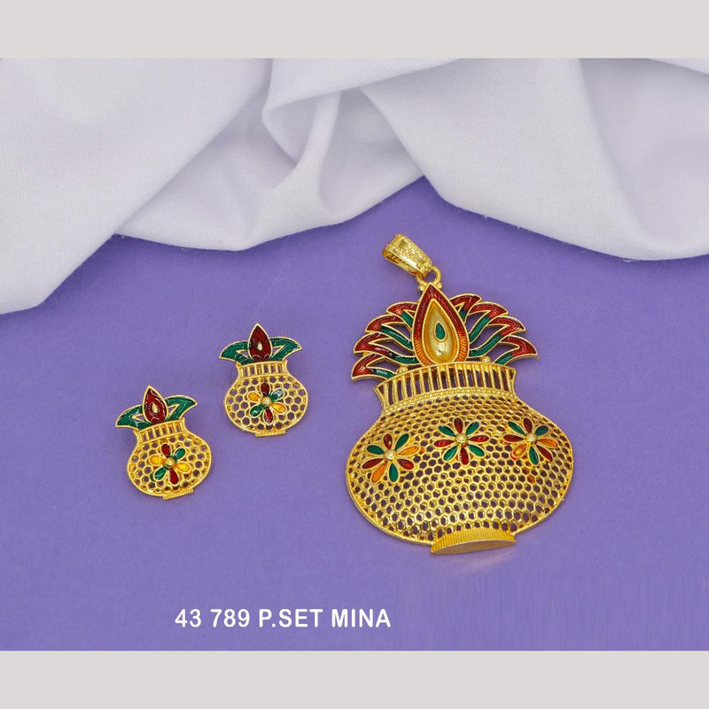 Mahavir Gold Pendant Set