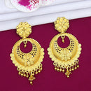 Mahavir Dye Gold Plated Dangler Earrings