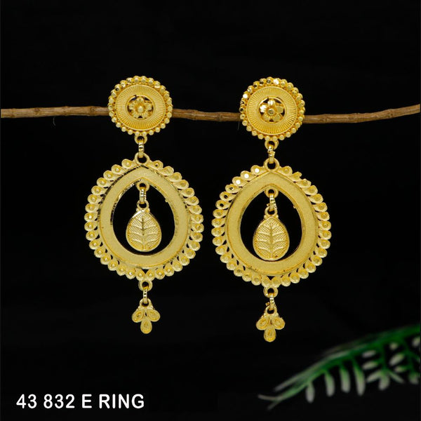 Mahavir Gold Plated Dangler Earrings