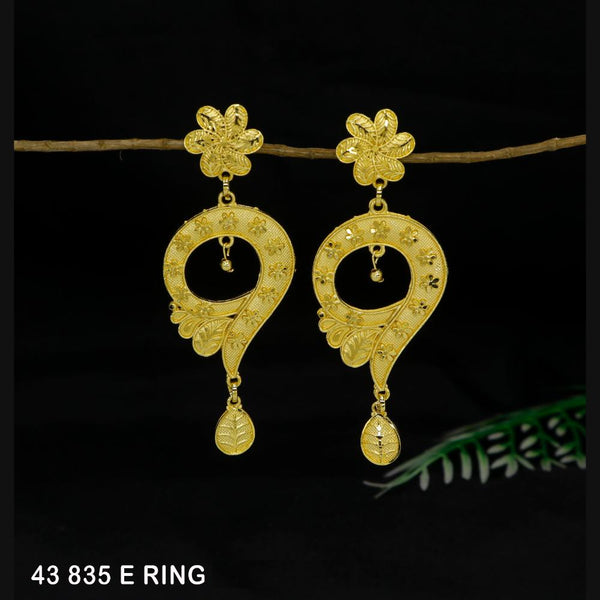 Mahavir Gold Plated Dangler Earrings