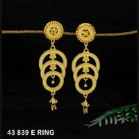 Mahavir Gold Plated Dangler Earrings