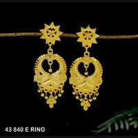 Mahavir Gold Plated Dangler Earrings