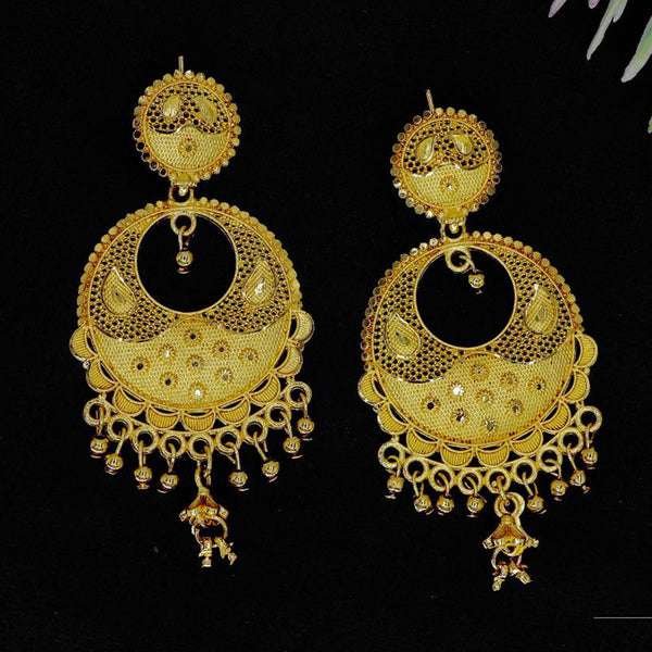 Mahavir Gold Plated Dangler Earrings