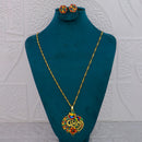 Mahavir Dye Gold Plated Meenakari Designer Chain Pendant Set