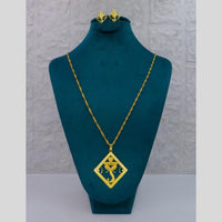 Mahavir Dye Gold Plated Designer Chain Pendant Set (Pack of 6)