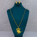 Mahavir Dye Gold Plated Designer Chain Pendant Set
