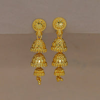 Mahavir DIY Gold Plated Traditional Jhumki Earrings (Pack of 12)