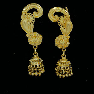 Mahavir DIY Gold Plated Traditional Ear Cuff Jhumki Earrings (Pack of 12) - Gold / 12