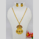 Mahavir Dye Gold Plated Meenakari Designer Chain Pendant Set (Pack of 6)