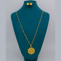 Mahavir Dye Gold Plated Designer Chain Pendant Set