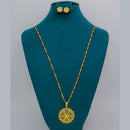 Mahavir Dye Gold Plated Designer Chain Pendant Set