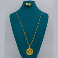 Mahavir Dye Gold Plated Designer Chain Pendant Set