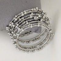 Shree Asha Bangles Stylish Pearl Bangles Set (Pack Of 12)