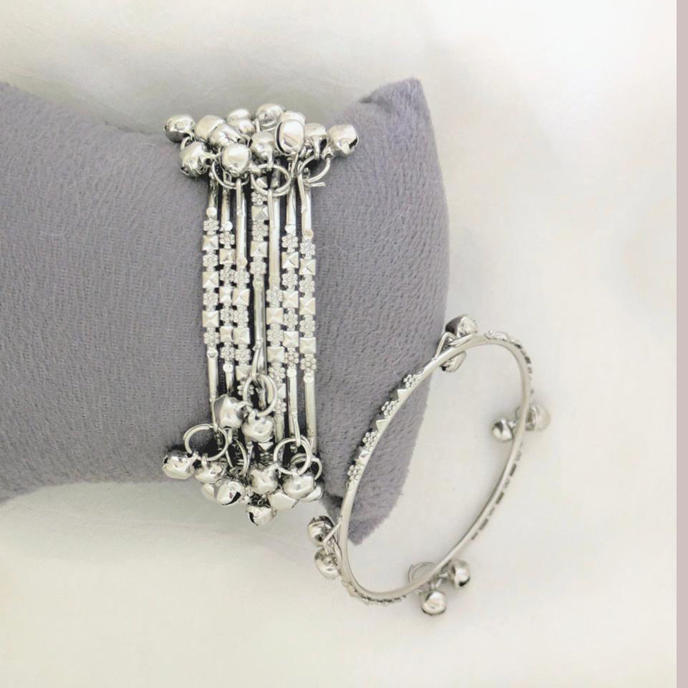 Shree Asha Bangles Oxidised Plated Kashmiri Bangles Set
