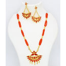 Mahavir Gold Plated Pendant Set
