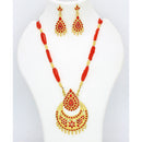 Mahavir Gold Plated Pendant Set
