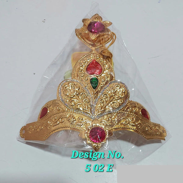 Raj Laxmi Gold Plated Ganpati Mukut/Crown