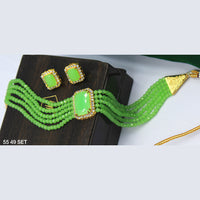 Mahavir Gold Plated Choker Necklace Set