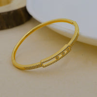 Mahavir Stylish Austrian Stone Openable Bracelet for Party Wear 