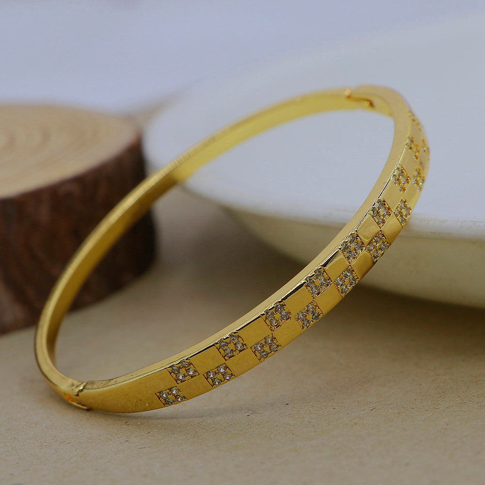 Mahavir Stylish Austrian Stone Openable Bracelet for Party Wear 