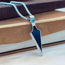 Urthn Silver  chain with Black Arrow Pendant for men (Pack Of 6)