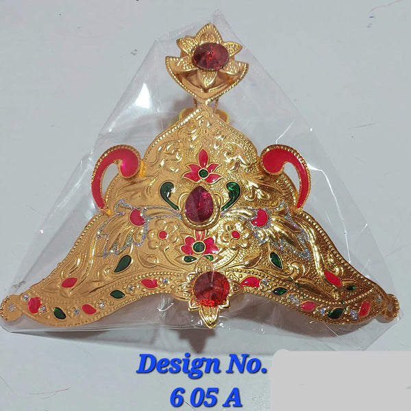 Raj Laxmi Gold Plated Ganpati Mukut/Crown