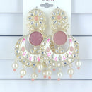 Corbeda Fashion Gold Plated Kundan And Pearl Dangler Earrings