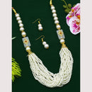 Mahavir Gold Plated Long Necklace Set