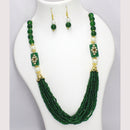 Mahavir Gold Plated Long Necklace Set
