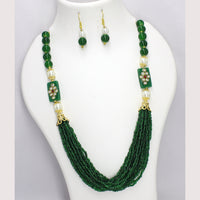 Mahavir Gold Plated Long Necklace Set