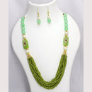 Mahavir Gold Plated Long Necklace Set