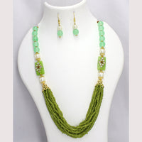 Mahavir Gold Plated Long Necklace Set