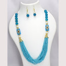 Mahavir Gold Plated Long Necklace Set
