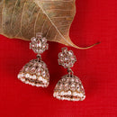 Saloni Fashion Jewellery Delightful Oval Shape Brown Uncut Kundan Stone Antique Gold Plated Jhumki Earring For Women and Girls