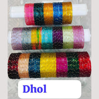 Chitra Bangles Multi Color Glass Bangle (12 Piece In One Box)