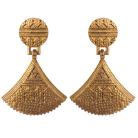 Wearhouse Fashion Gold Plated Dangler Earrings